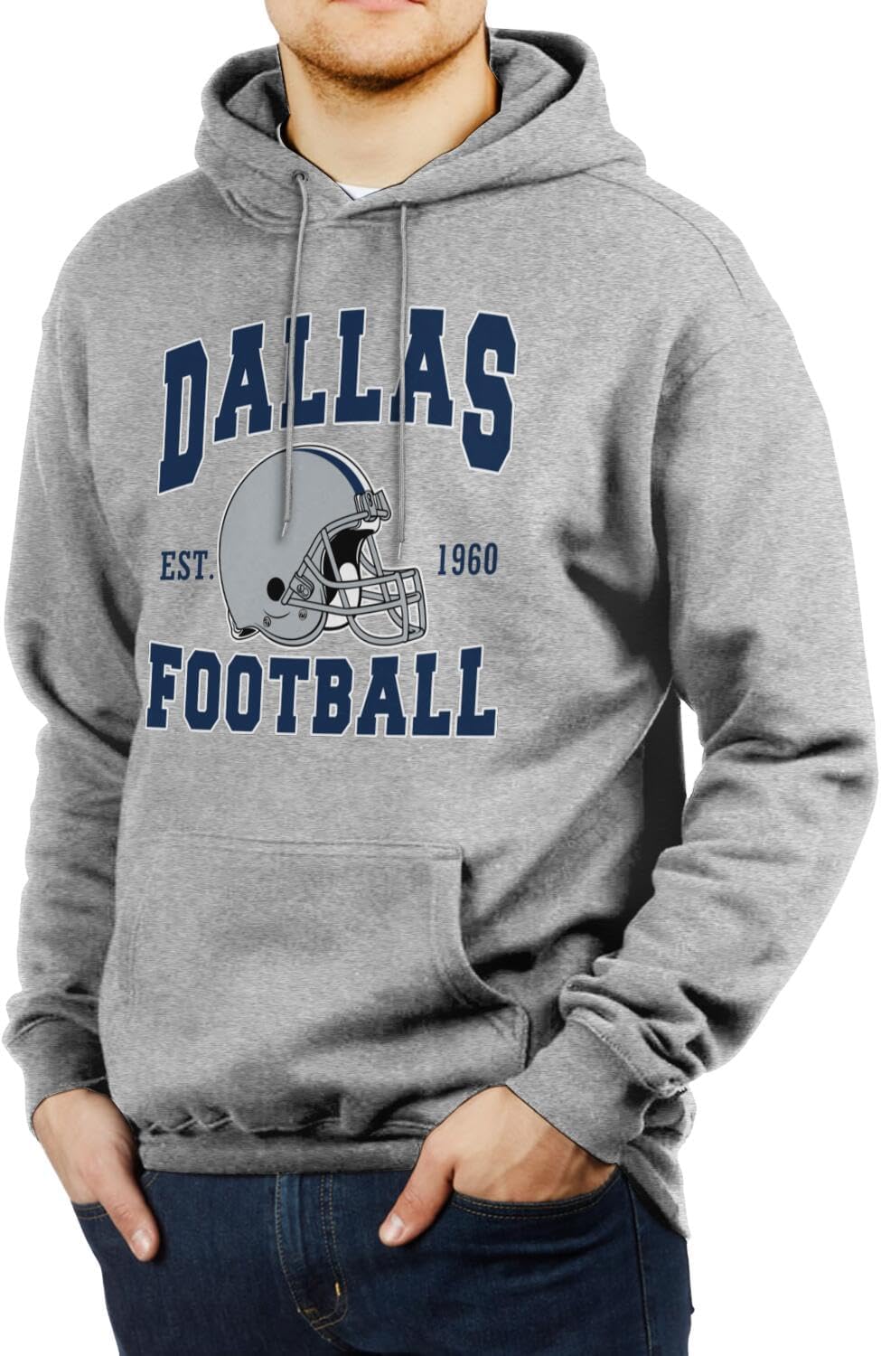 Men's Hoodies for Football Fans Team Gifts City Pride Helmet Sweatshirt Youth Apparel - Image 2