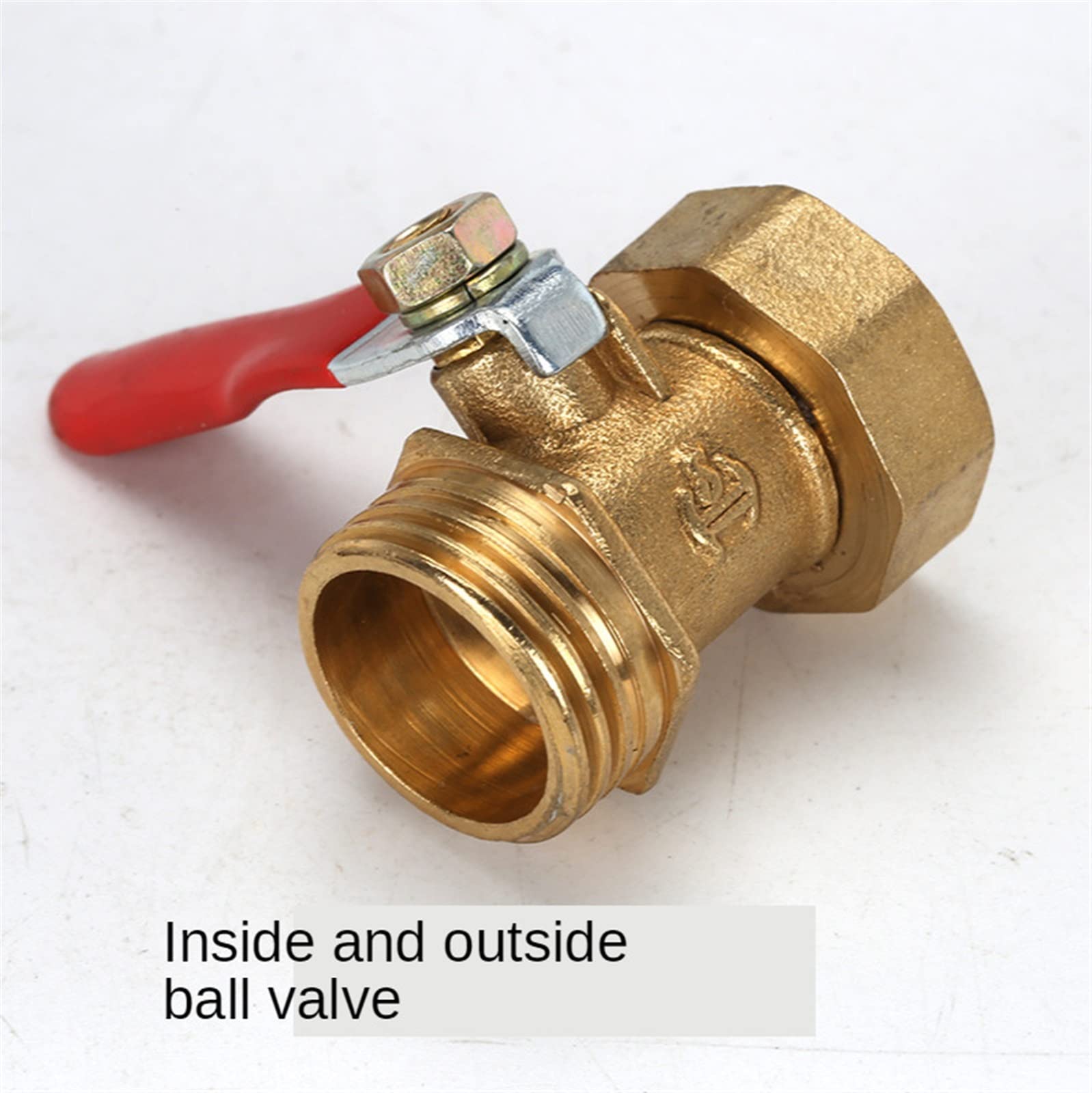Zawór mosiężny mały zawór kulowy 1/8 "1/4" 3/8" 1/2" gwint żeński/męski w złączu złącze miedziane złączki rurowe złączki (0,5 cala)