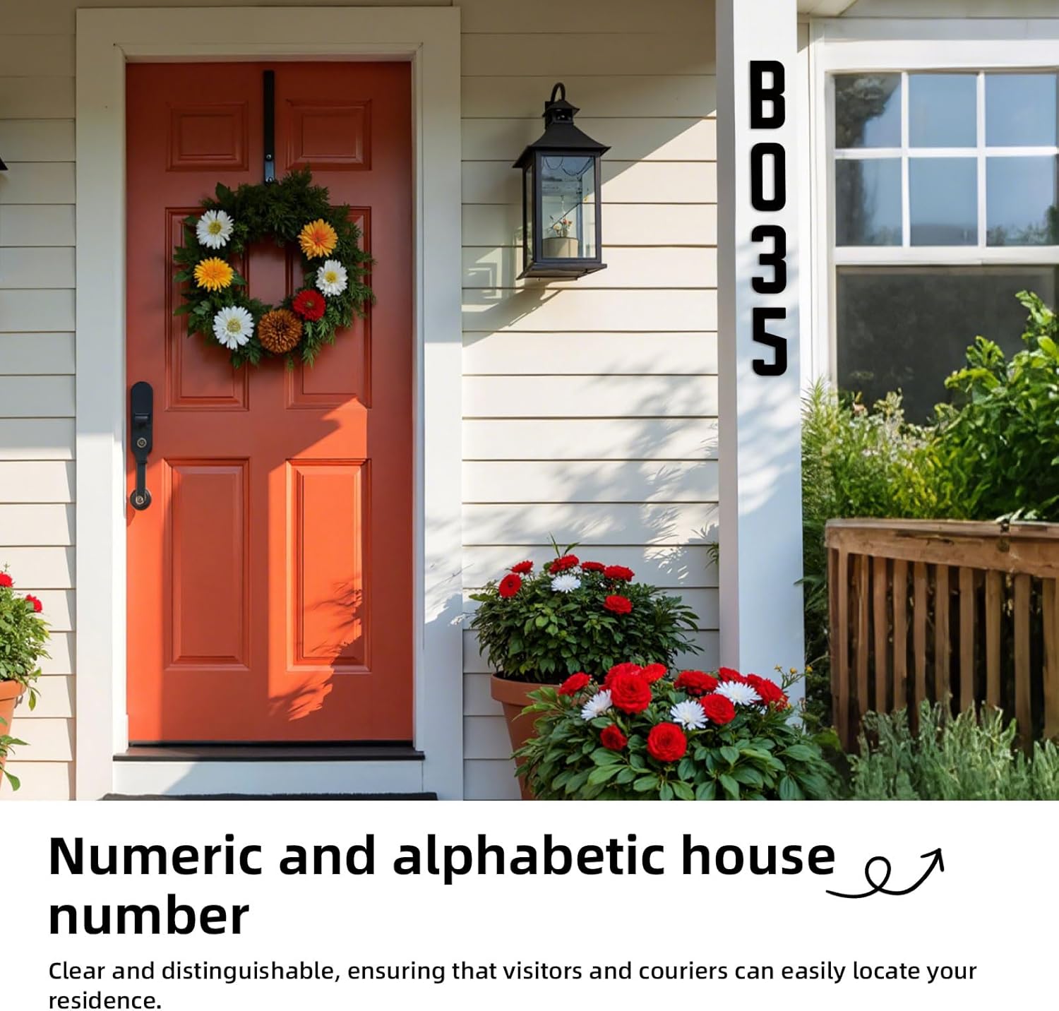 3 Inch House Numbers for Outside, Black Metal Address Numbers, Modern House Numbers & Letters Set, Waterproof Outdoor Sign for Wall, Mailbox, Garden, Office, Home & Living Room Decor (1)