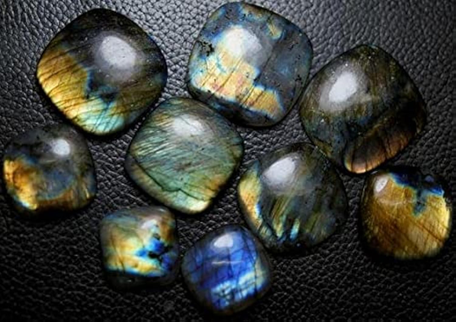 Labradorite cabochon lot 428 carats de qualité gemme pour haute joaillerie
