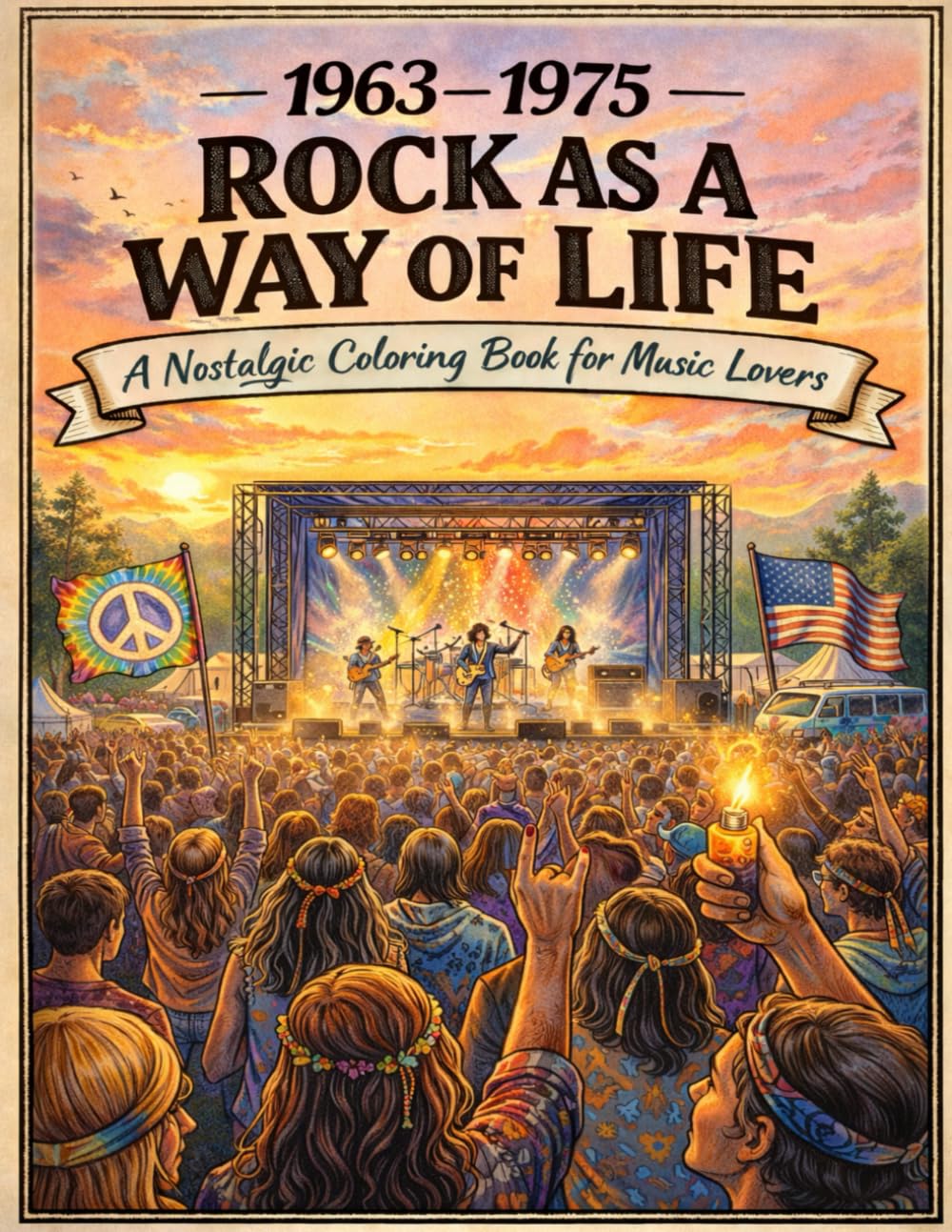 1963–1975: Rock as a Way of Life: A Nostalgic Coloring Book for Music Lovers