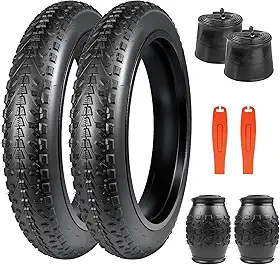 ZUKKA Pneu de bicicleta 20/24/26 x 3,0 pneu de bicicleta gordo pacote com 2 pneus de substituição para bicicleta de montanha dobrável pneus de bicicleta de alta densidade para bicicleta elétrica Snow