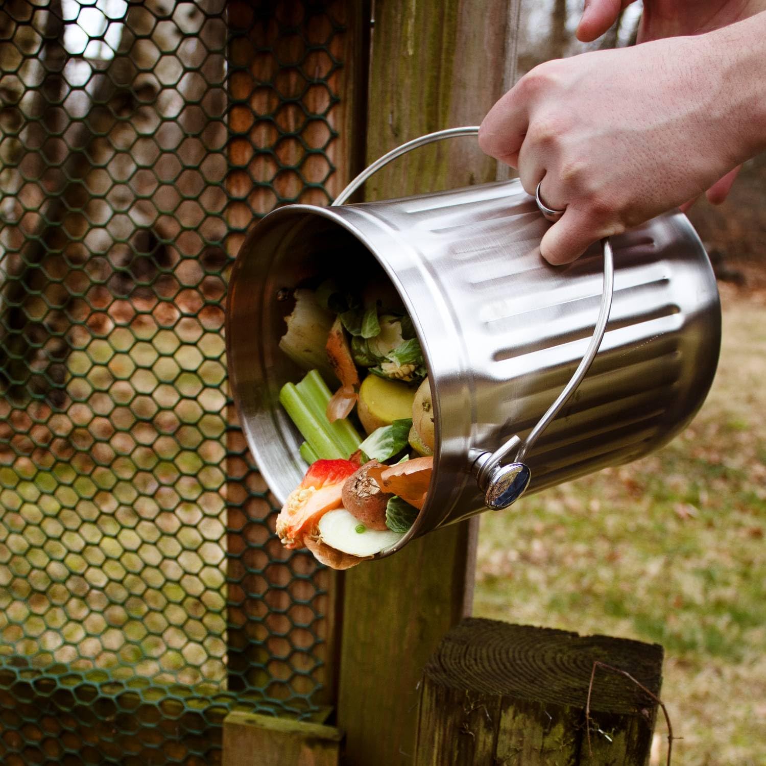 Epica Composteur de comptoir de cuisine | 5 litres | Bac à compostage inodore avec filtres