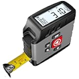 Digital Tape Measure 16 Ft - 6 Metric and Imperial Units, Easy Read Digital Measuring Tape Retractable with Fractions 1/16, Rechargeable Measurement Tool, for Distance/Area/Volume, Gray