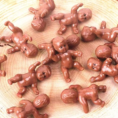 1.2" King Cake Babies 36Pcs Mini Plastic Babies for Baby