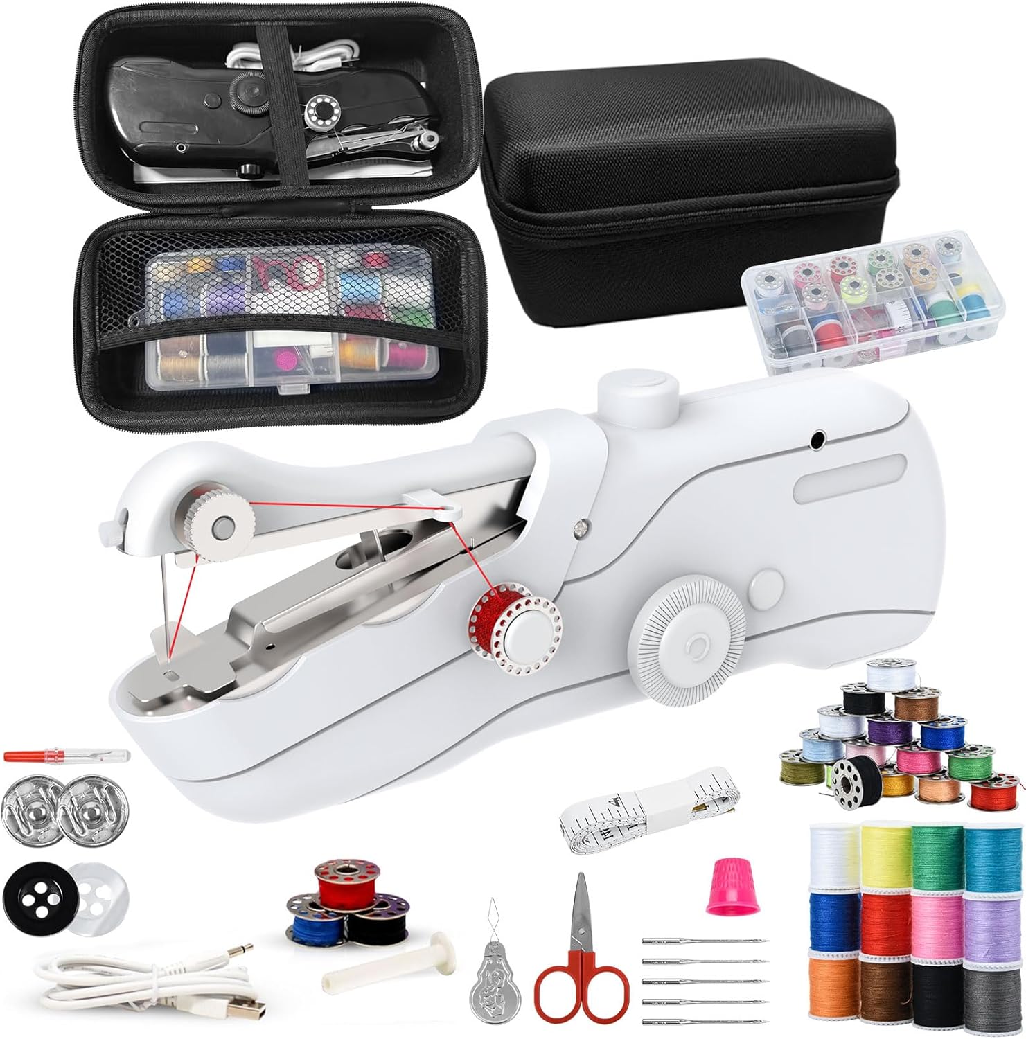 Handheld Sewing Machine, Portable Sewing Machine Set with