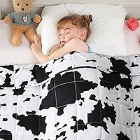 Vista 14 de yescool Black Checkered Weighted Lap Pad 2 Pounds Cooling Weighted Lap Blanket, Plaid Small Weighted Blanket, Weighted Throw Blankets Gifts for