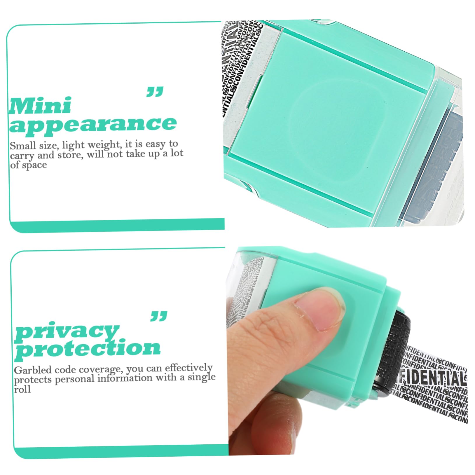 EXCEART 5 Pezzi Di Timbro A Portatile Per Id Accessorio Per La Casa Materiale Plastico Facile Da Usare