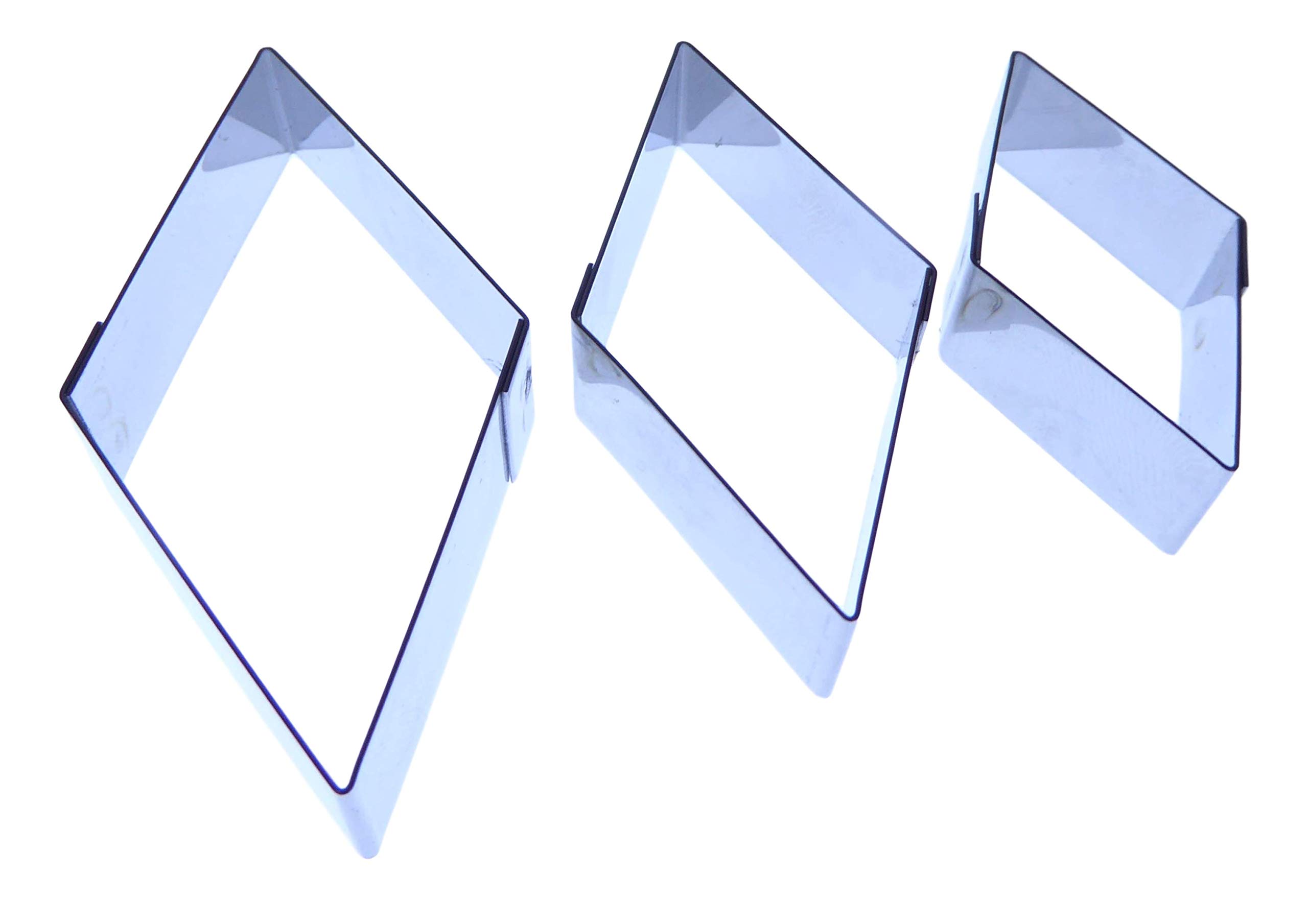 Valley Cutter Company Diamond Cutter Set (40/50/60mm) - Stainless Steel Sugarcraft Cutter Sugarcraft, Cake Decorating, FIMO, Polymer and Precious Metal Clay - Image 3