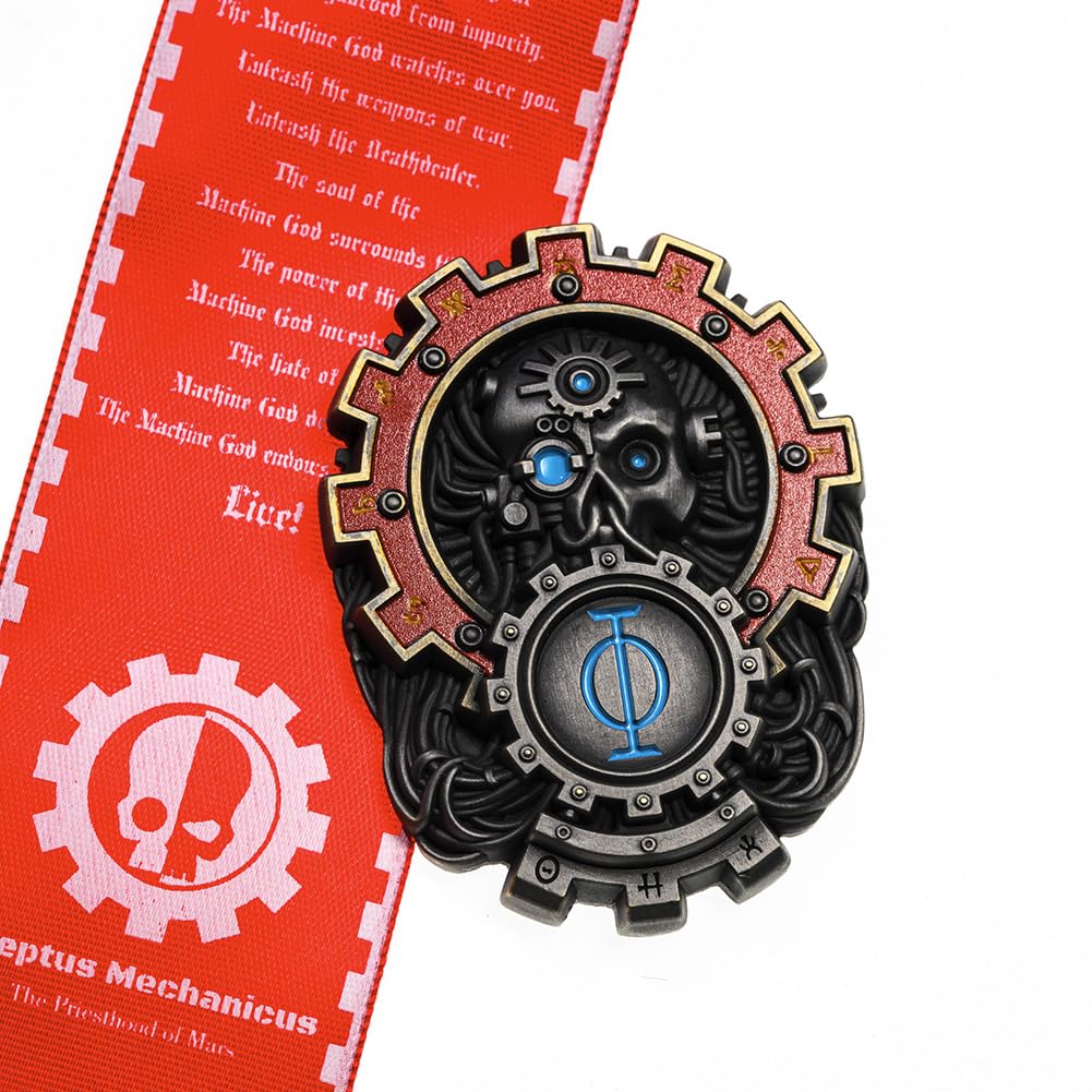 Starforged Seal of Omnissiah Machine God Deus Mechanicus męska broszka plecak akcesoria odzież rozmiar M cynk bez kamienia szlachetnego