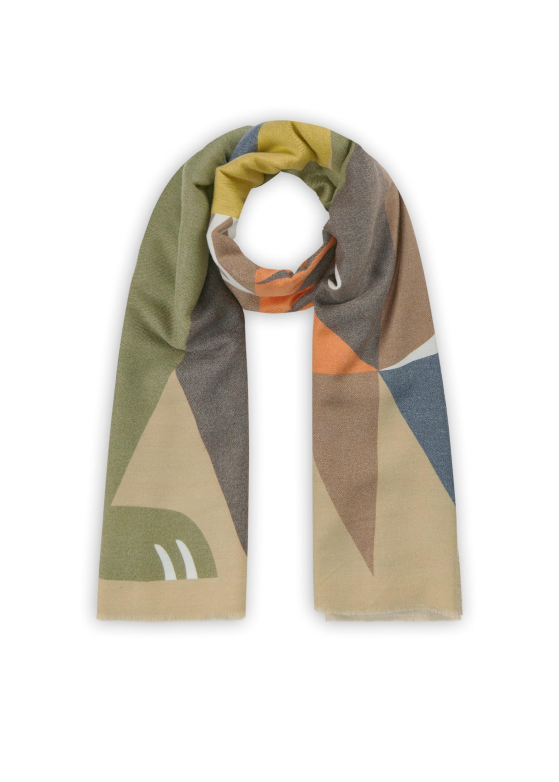 CODELLO PRINTED SCARF POLYESTER/VISCOSE FOX - 90X180CM