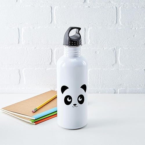 Miniatura 5 de CafePress Panda Smile - Botella de agua de acero inoxidable, 1 botella de agua de acero inoxidable de 34 onzas