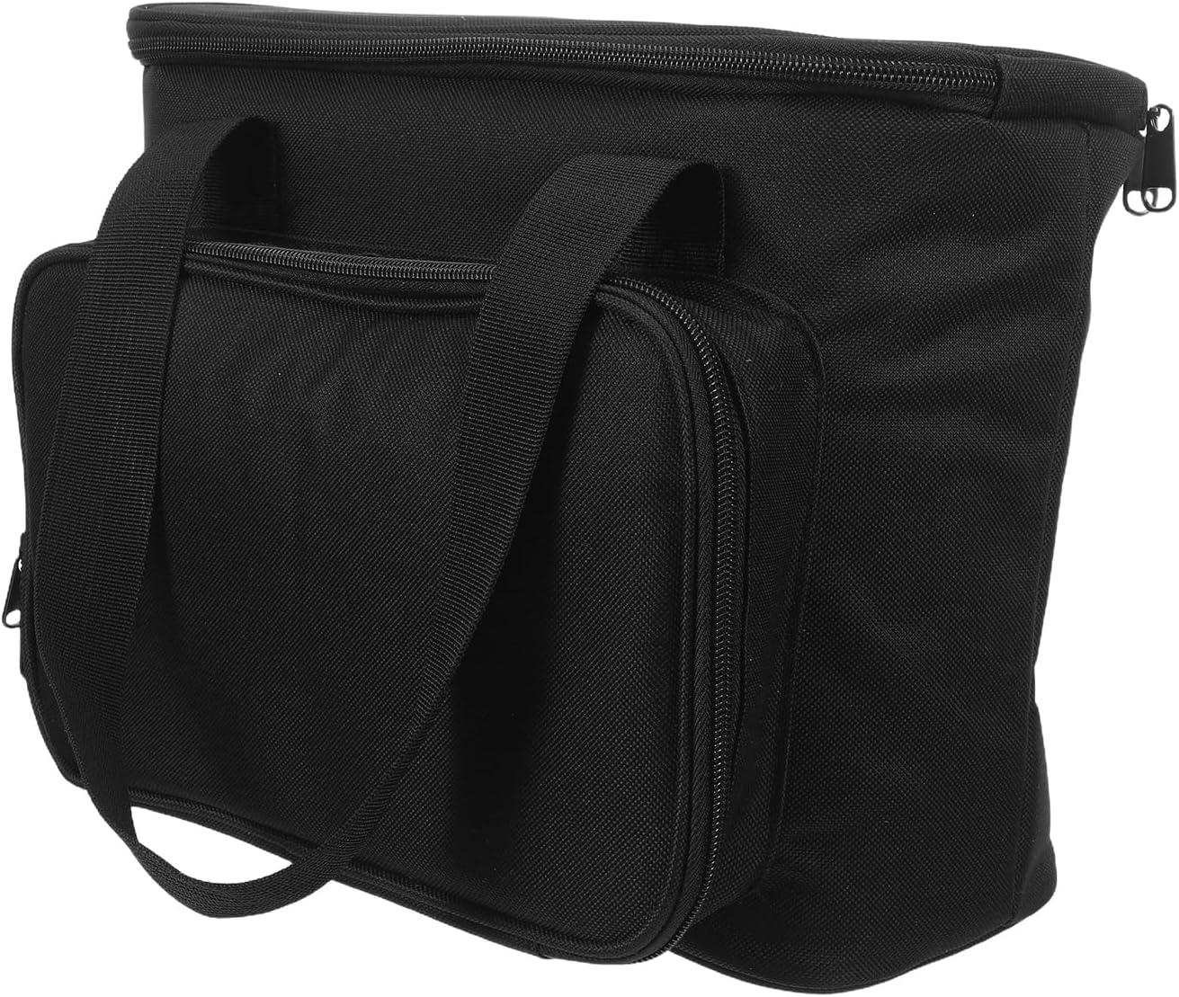 Portable Coffee Maker Carrier Bag for Single Serve Brewers with Multiple Pockets and Adjustable Strap, Travel Storage Tote for Camping, Office, and Picnic, Black