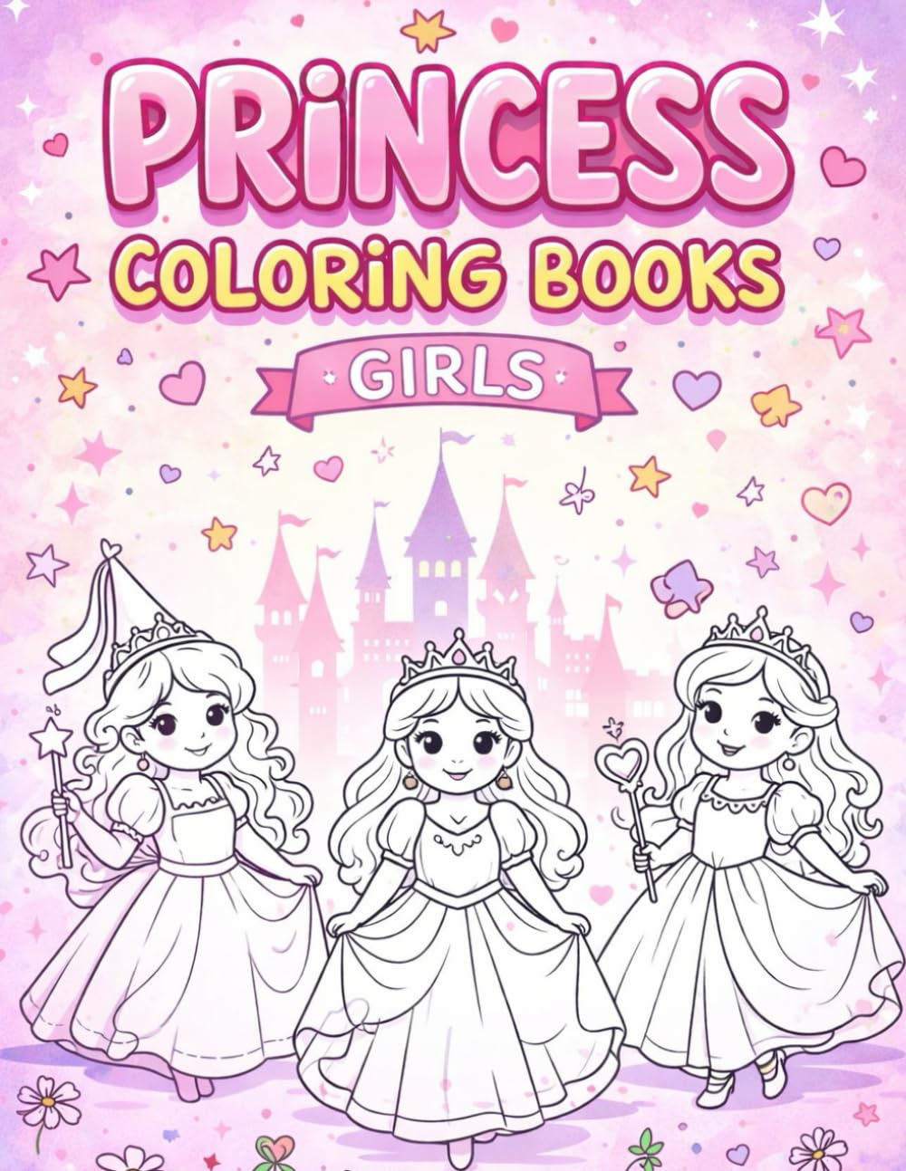 Princess Coloring Book for Girls