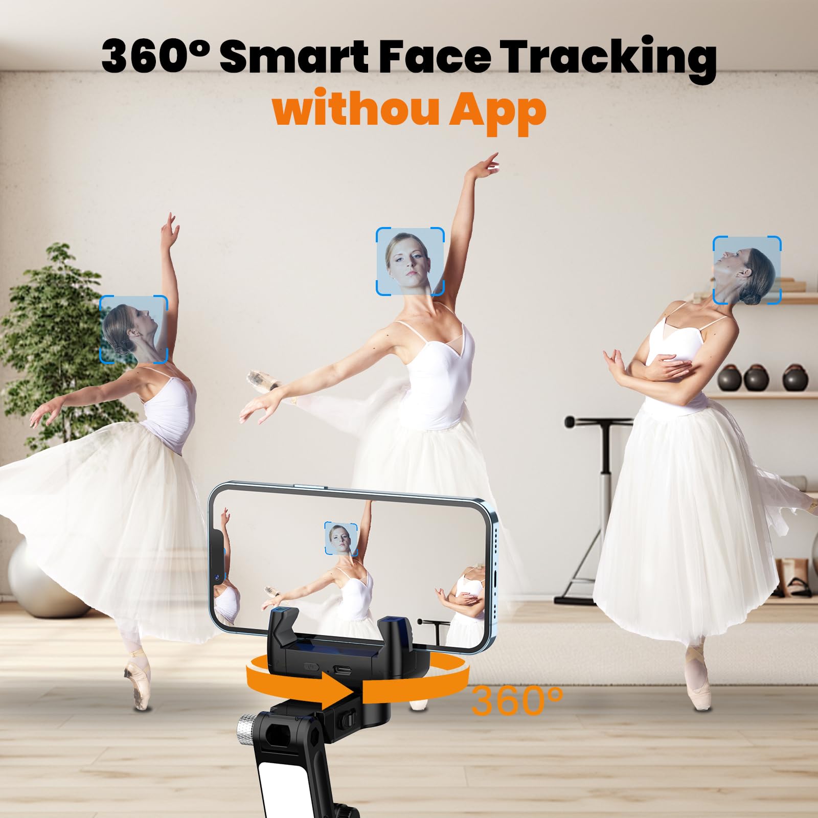 Treppiede per selfie, con luce di riempimento e telecomando, per iPhone, rotazione a 360°, supporto per fotocamera, per vlogging, streaming live su YouTube, registrazione video (160 cm)
