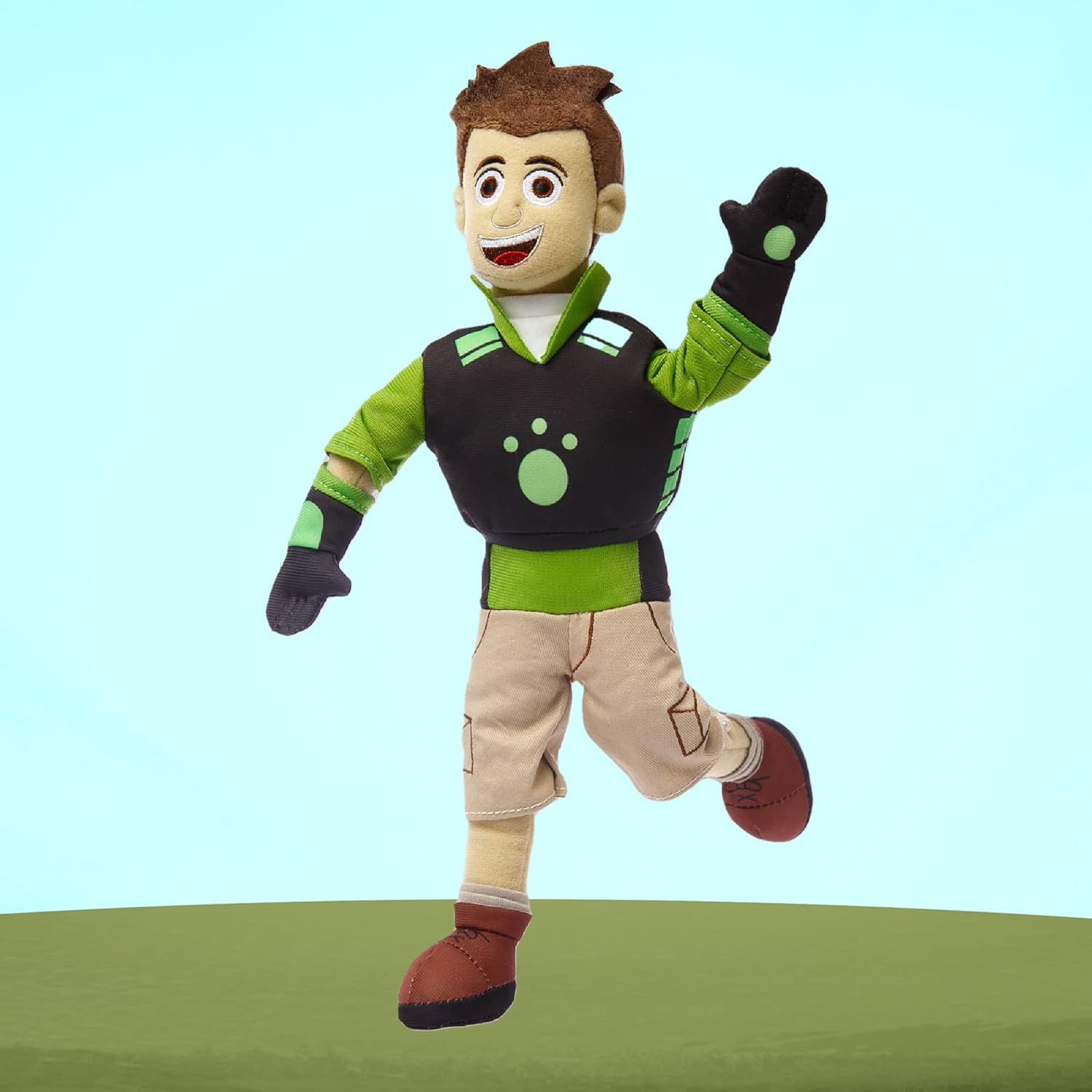 Mighty Mojo Wild Kratts Plush Toy Doll – Chris & Martin Kratt 14" – Adventure Set – Creature Power Suit - Embroidered Details for Fans of The Popular TV Series - PBS