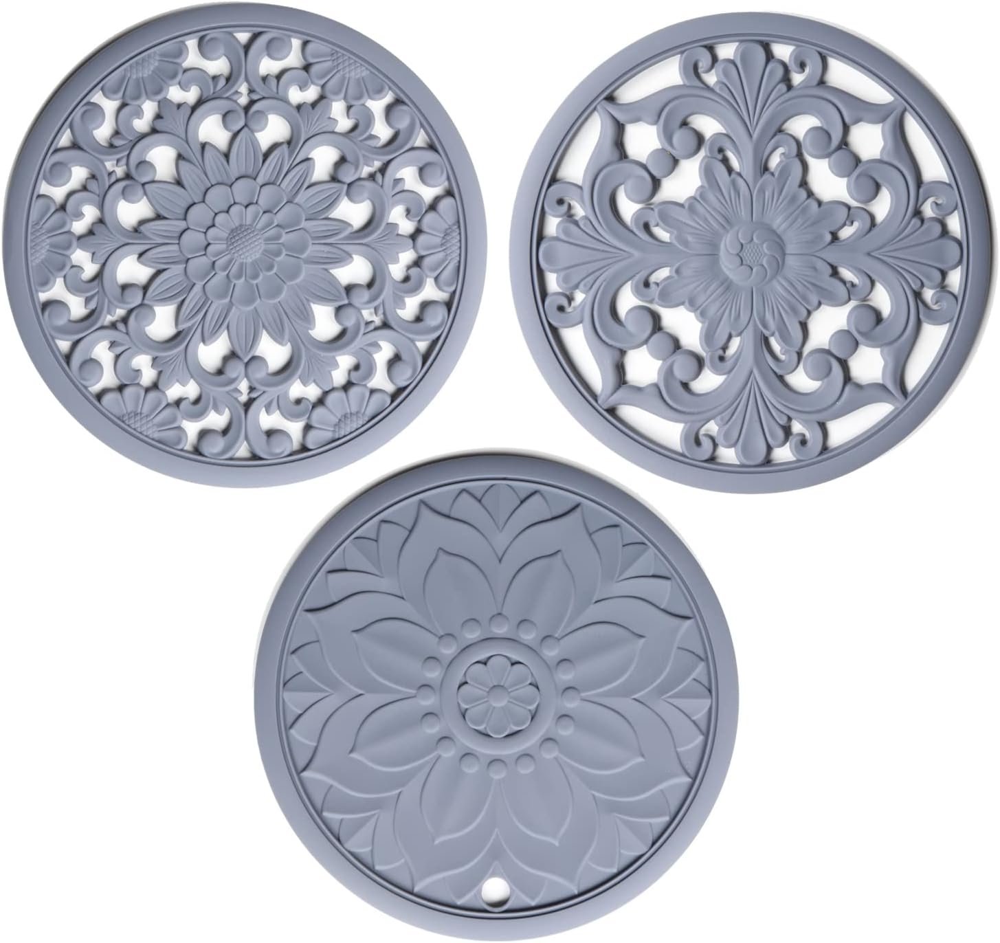 Hotsyang Silicone Trivets Mats,Trivets for Hot Dishes, Table, Countertop, Trivets