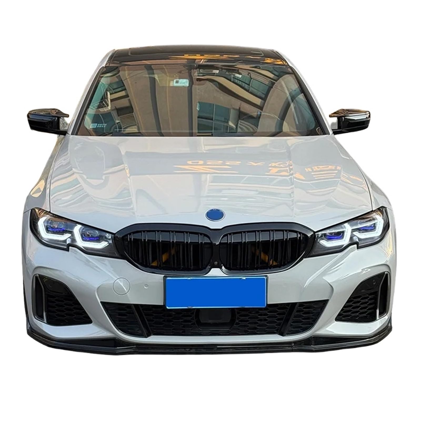 2 fari Anteriori per BMW Serie 3 G20 G28 2019-2022 con Effetto sfarfallio a Flusso d'Acqua Bicolore, Plug And Play, luci diurne a LED (DRL).