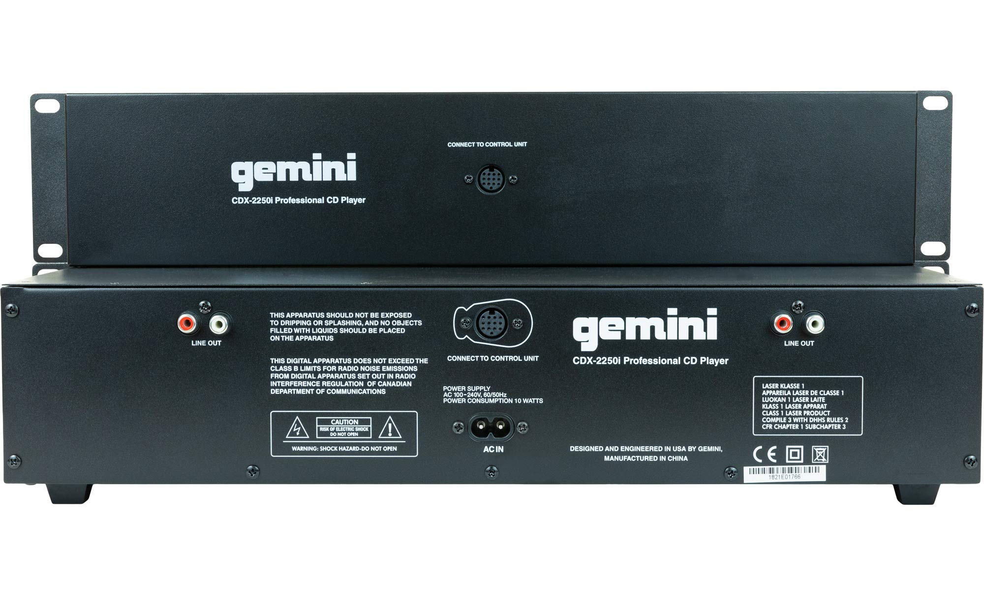 Gemini CDX2250 Lecteur multimédia Noir