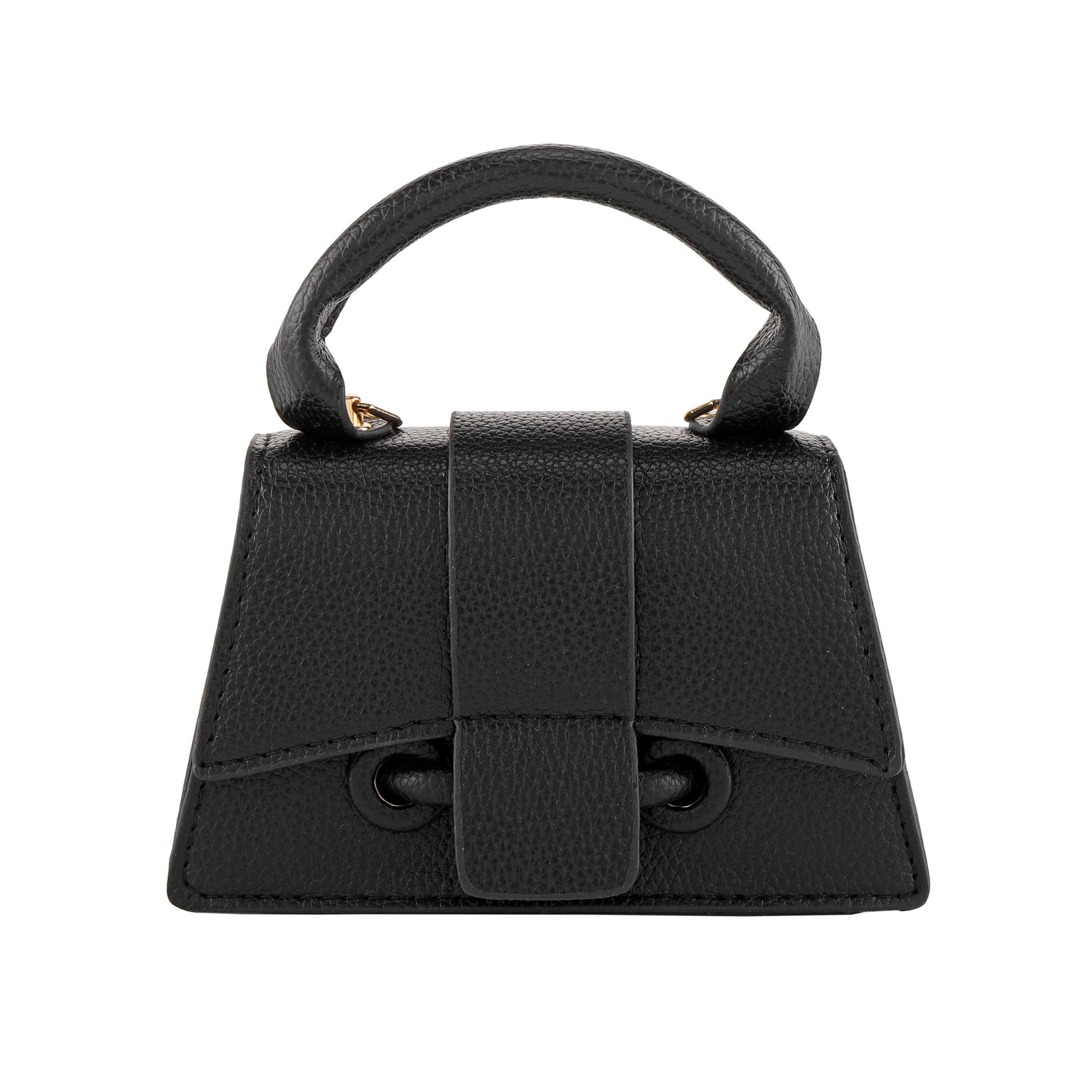 AylissMicro Mini Crossbody Handbag Women's Purse Clutch Cute Mini Trendy Bag Top Handle PU Leather Shoulder Bag