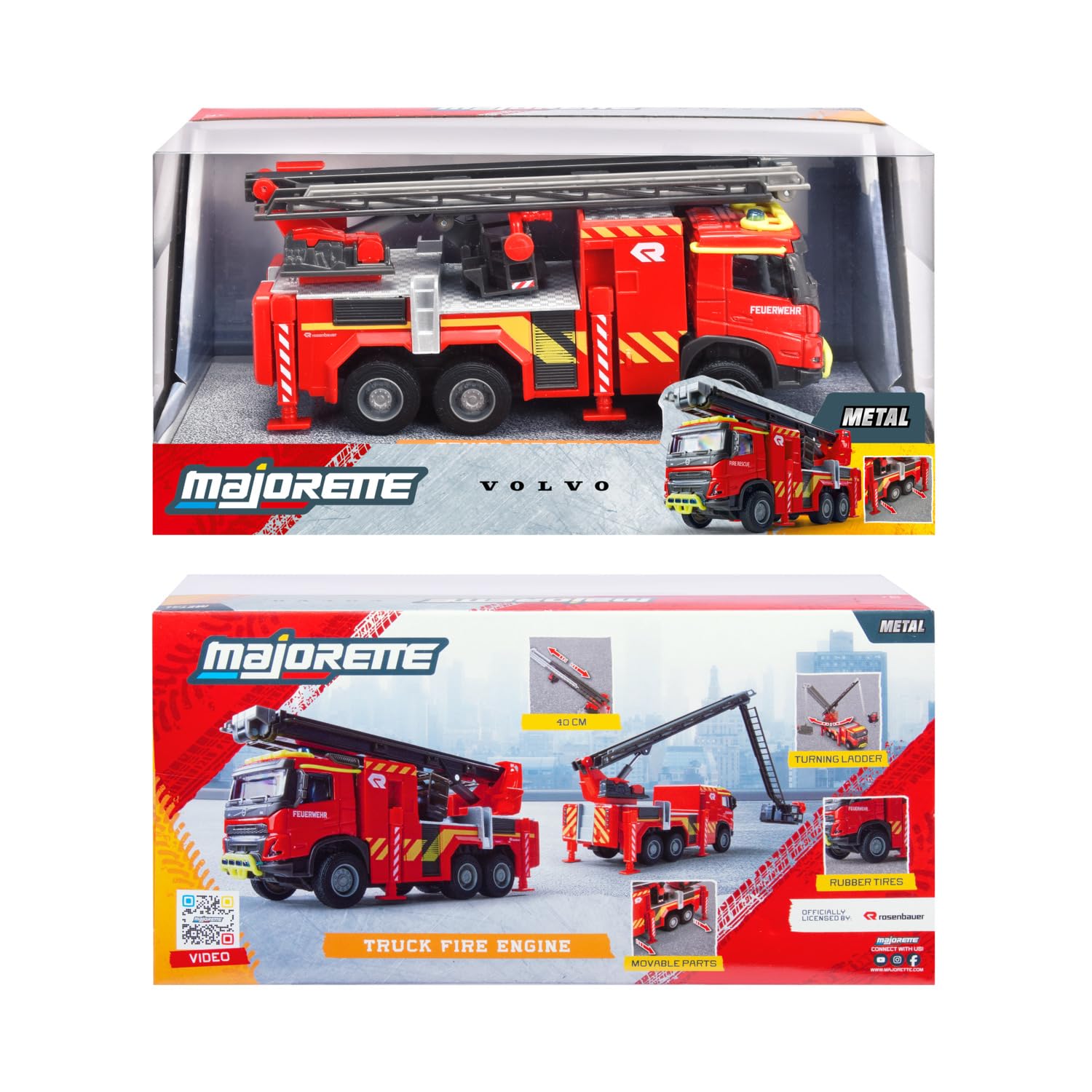 Majorette Volvo FMX Truck Fire Engine