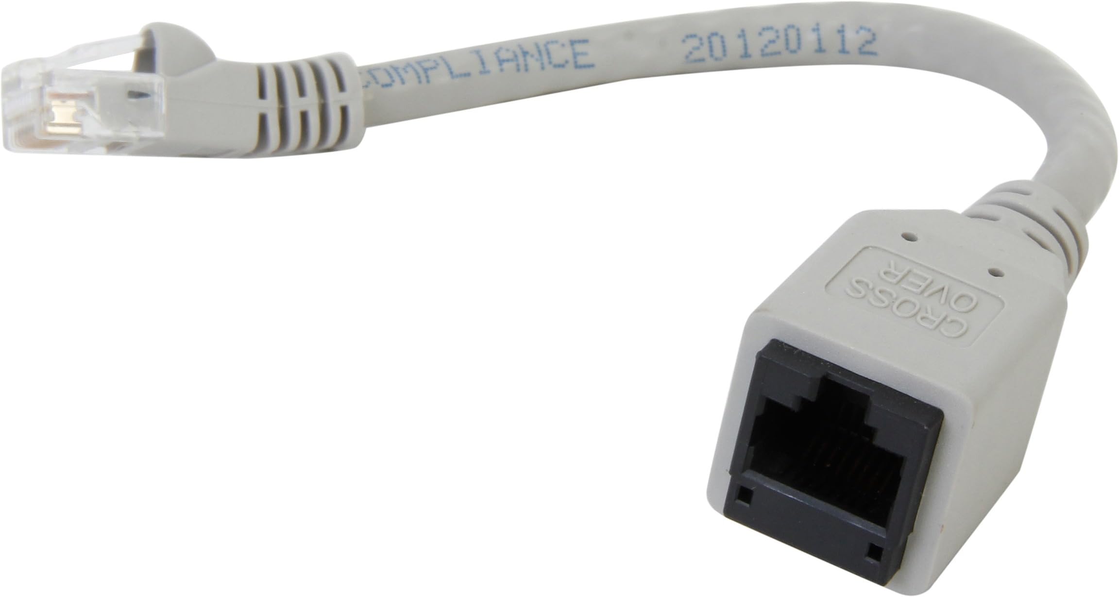 Nippon Labs AD-X6-X02-MF Cat 6 Crossover M/F 8P/8C 7.5-Inch Adaptor, Gray