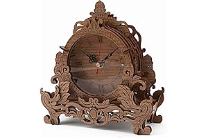 Wooden 3D Puzzle Clock Model Kit: Craft and Construct Your Own Functional Timepiece