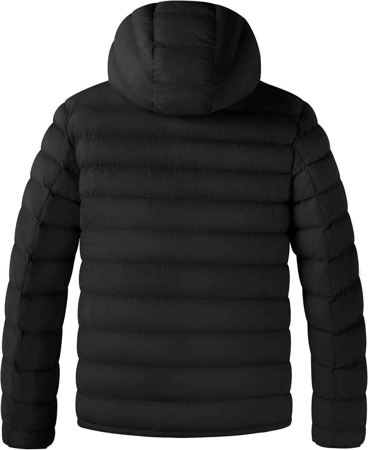 Wantdo Men's Lightweight Winter Jackets Warm Puffer Jacket Quilted Winter Coat with Hood