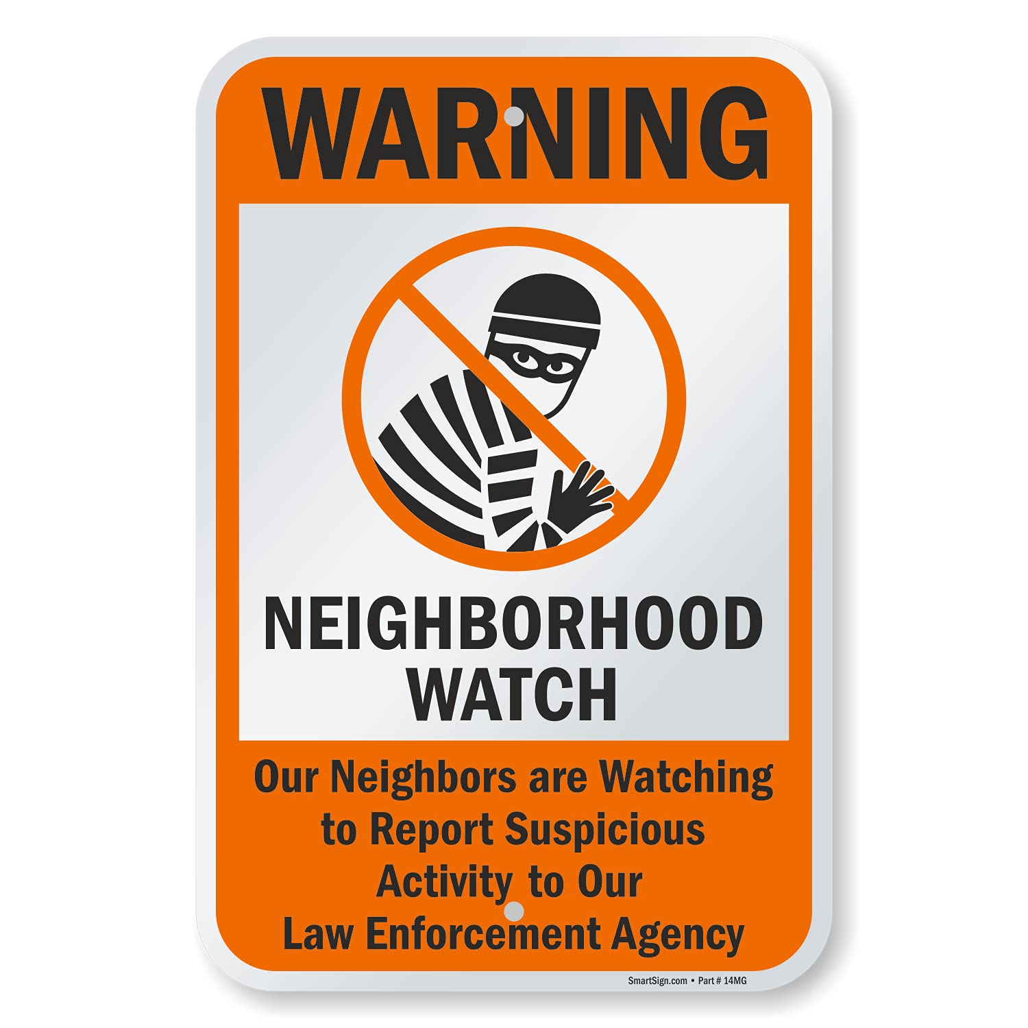 Amazon.com: SmartSign 18 x 12 inch “Warning - Neighborhood Watch