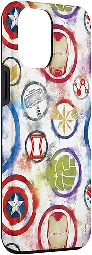 Miniatura 3 de iPhone 12 Pro Max Marvel Avengers Super Hero Icons Color Bleed Case