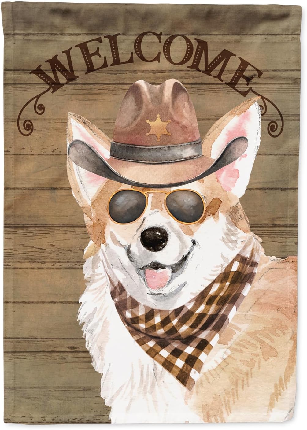 Caroline's Treasures CK6310GF Corgi Country Dog Garden Flag Mailbox Flag Decorative Yard Flag Banner Outside Patio Artwork Yard Flower Beds, Garden Size, Multicolor