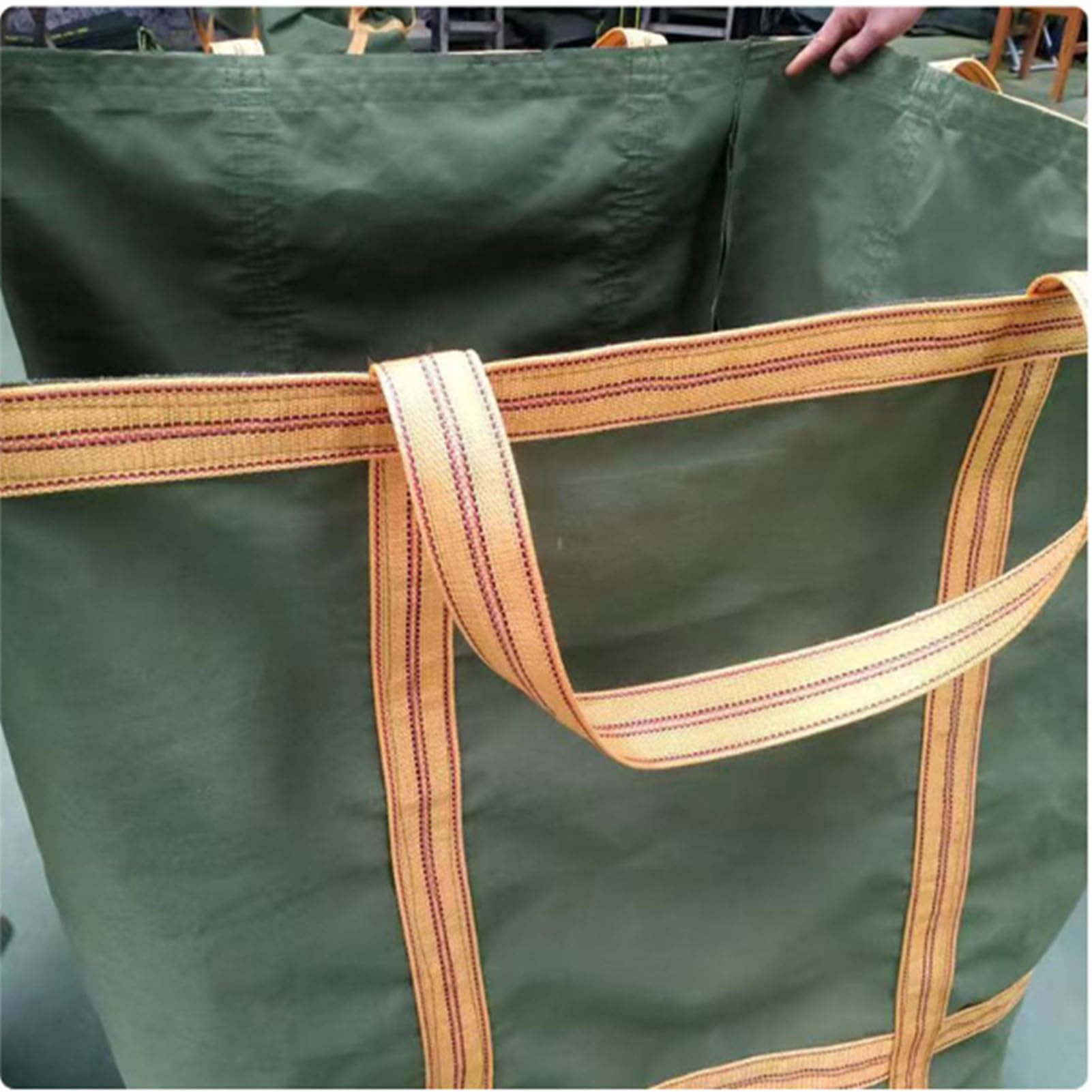 Sac de Levage en Nylon, Sacs de Levage durables et réutilisables, Sac en Voile tissé pour Plateforme de Grue, Chariot élévateur，Charge de 500 kg, 50 x 50 x 50 cm