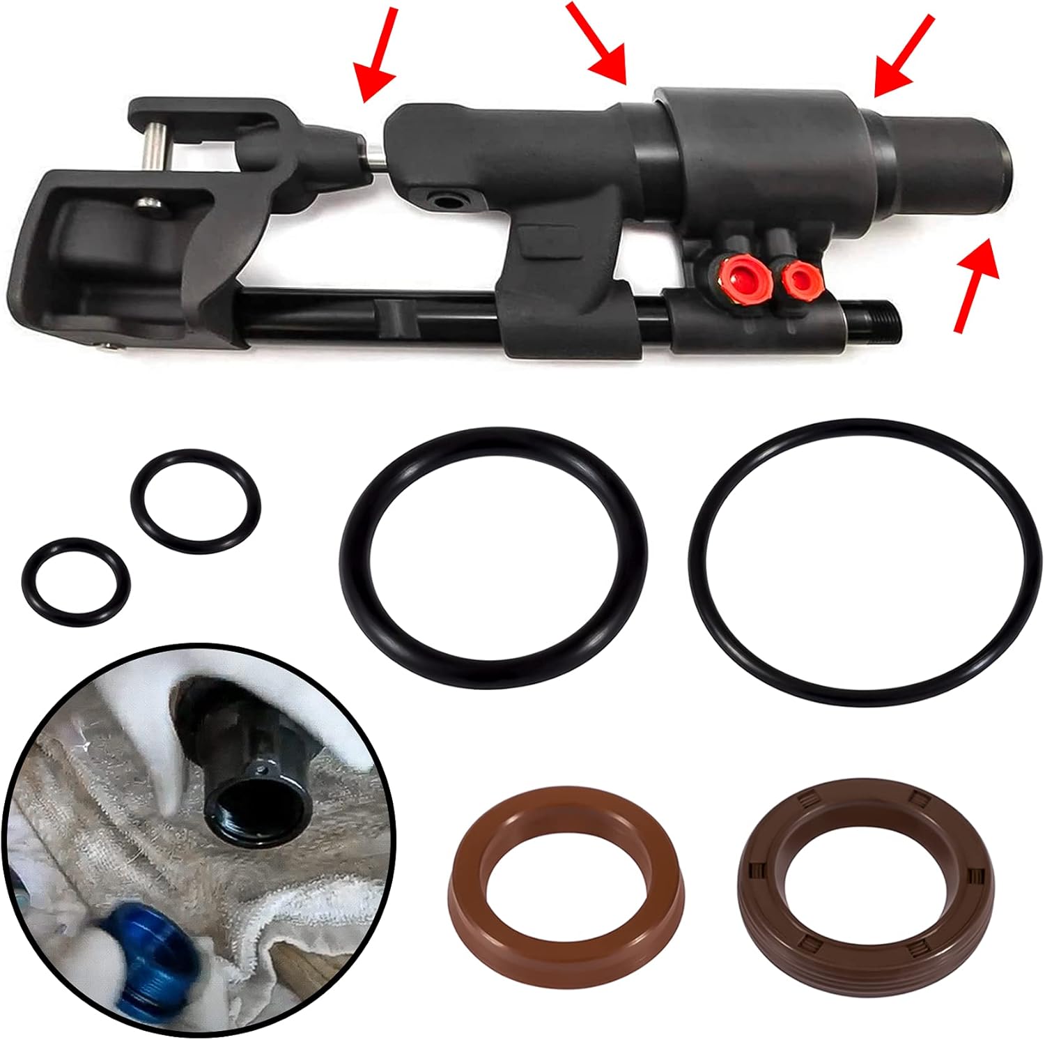 Bombing New Work Yoowee For Volvo Penta Power Steering Actuator Repair Seal Kit 2 Max 78