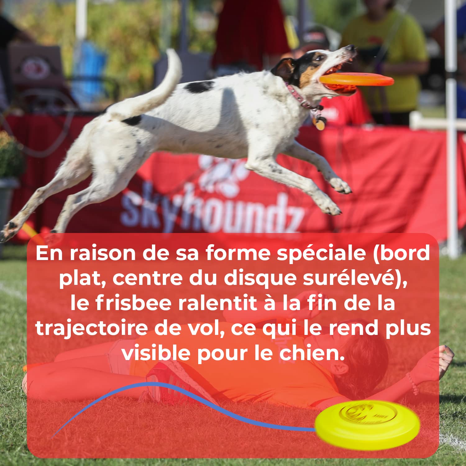 Hyperflite K10 Jawz Frisbee Chien à mâcher pour Discdogging - Jaune