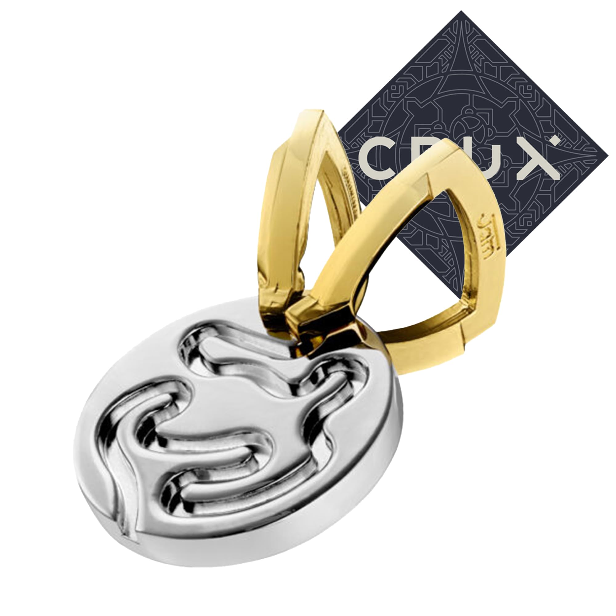 Hanayama Cast Jam Puzzle - Level 3 of 6 - Mid Level Difficultly Puzzle - Includes Crux Sticker