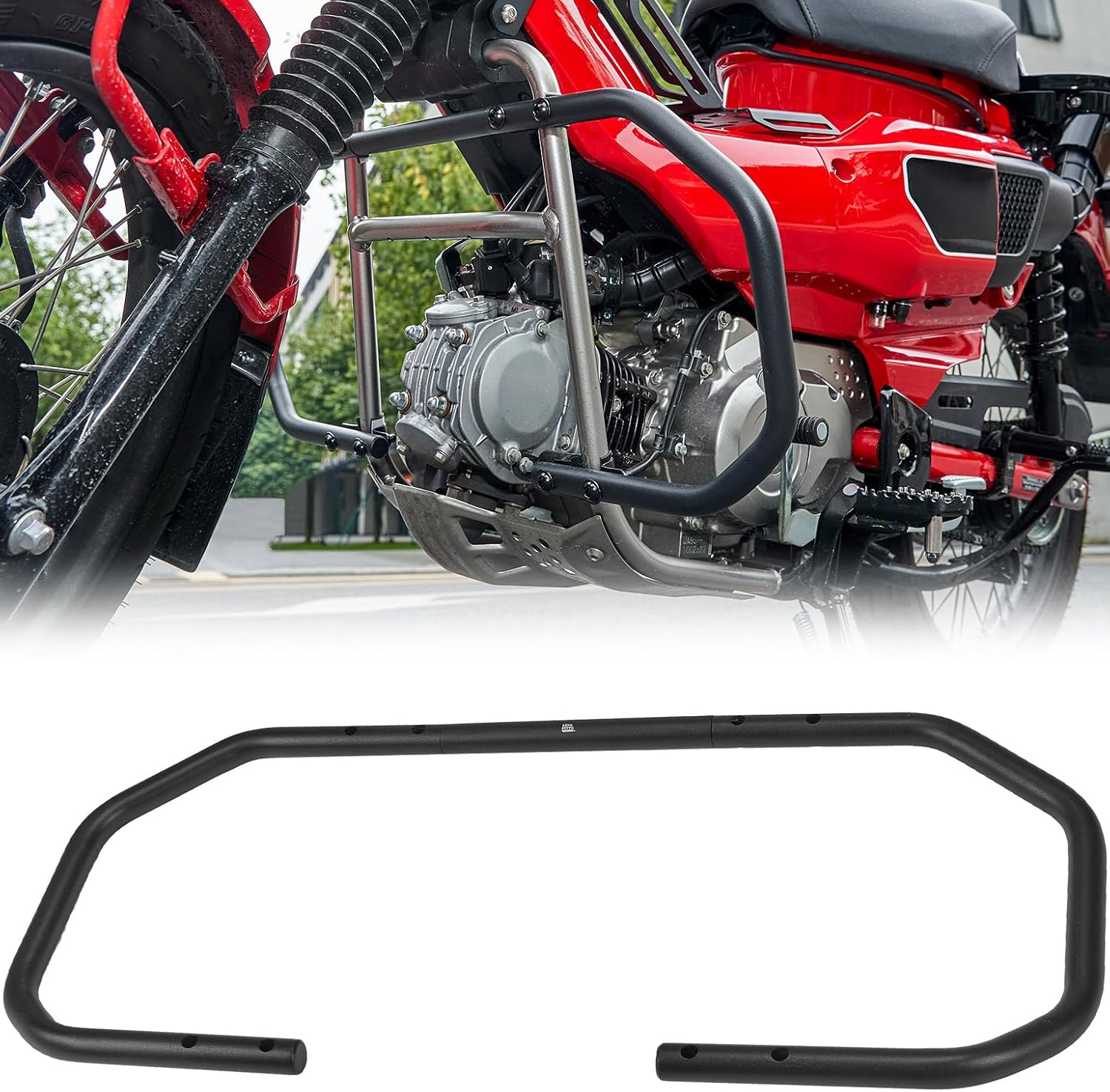 KEMIMOTO Engine Guard Highway Crash Bar Bumper Protector Compatible with CT125 Trail 125 Hunter Cub 125 2026 2025 2024 2023 2022 2021 2020 Accessories