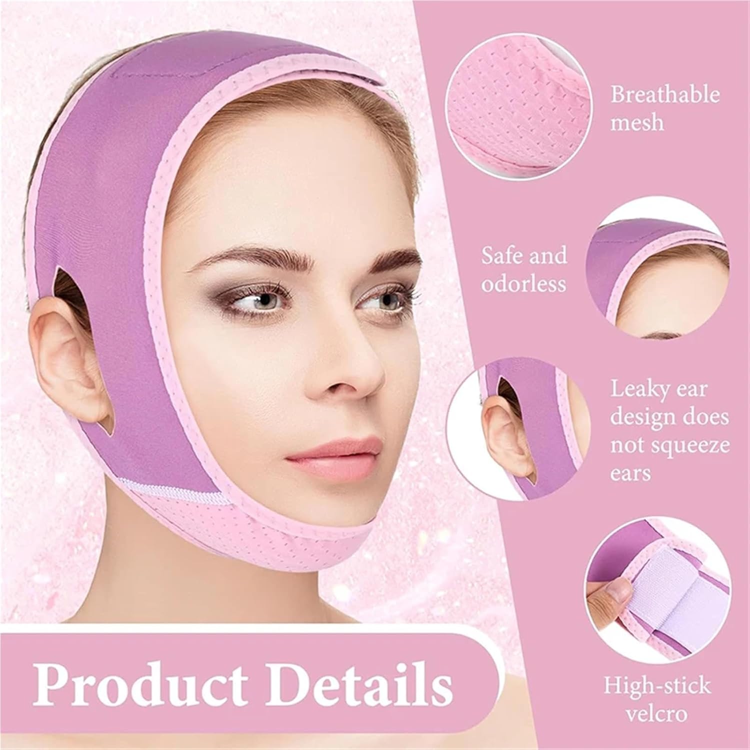 Facial Slimming Strap Face Slimming Bandage V Line Shaper Women Double Chin Cheek Lift Up Belt Facial Massager Strap Beauty Skin Care Tools(Color11)