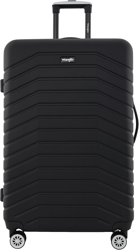 Wrangler Tahoe 3 Piece Spinner Luggage Set, Black