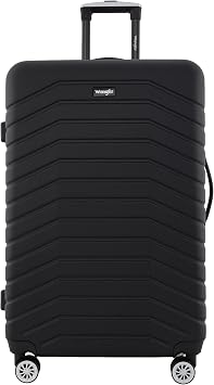 Wrangler Tahoe 3 Piece Spinner Luggage Set, Black