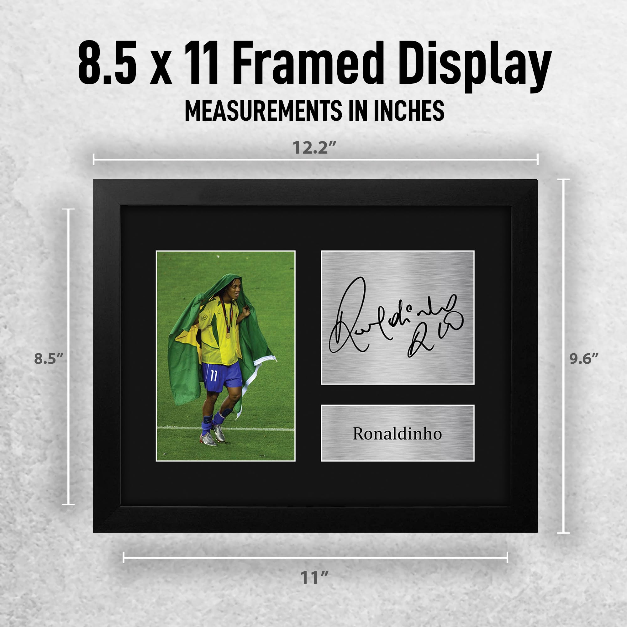 Amazon.com: HWC Trading Ronaldinho Framed Gift Signed