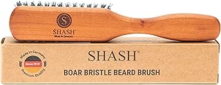 Sponsored Ad - Made in Germany - SHASH The Original 100% Boar Bristle Beard Brush, Made in Germany - Naturally Conditions,...