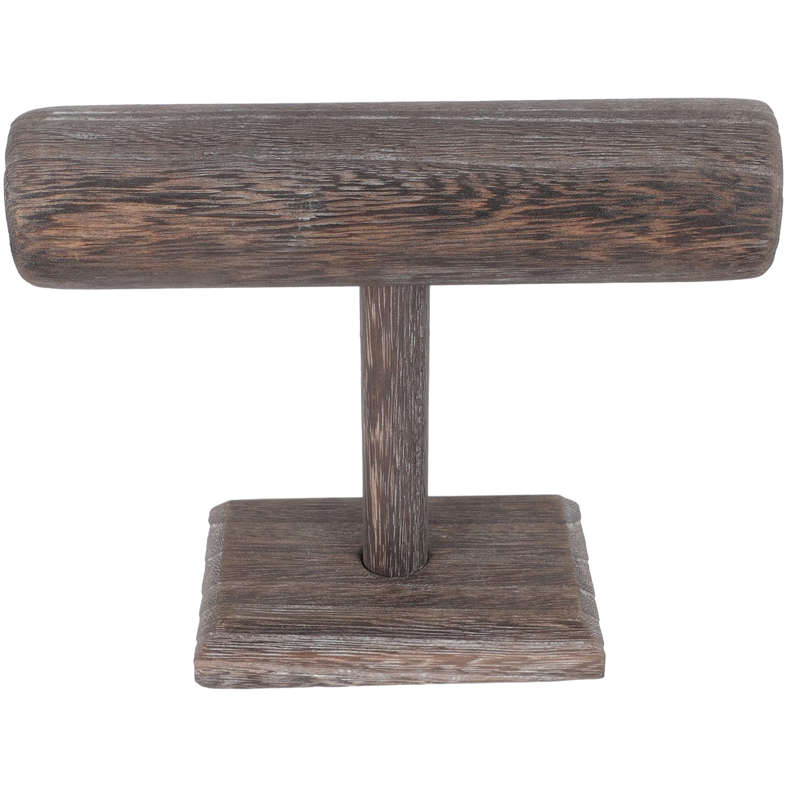Muiltvoe Wooden Bracelet Stand Display Rack Bangle Holder Jewelry Organizer Watch Stand for Home and Shop Use 7.9X5.9X4.7 Inches