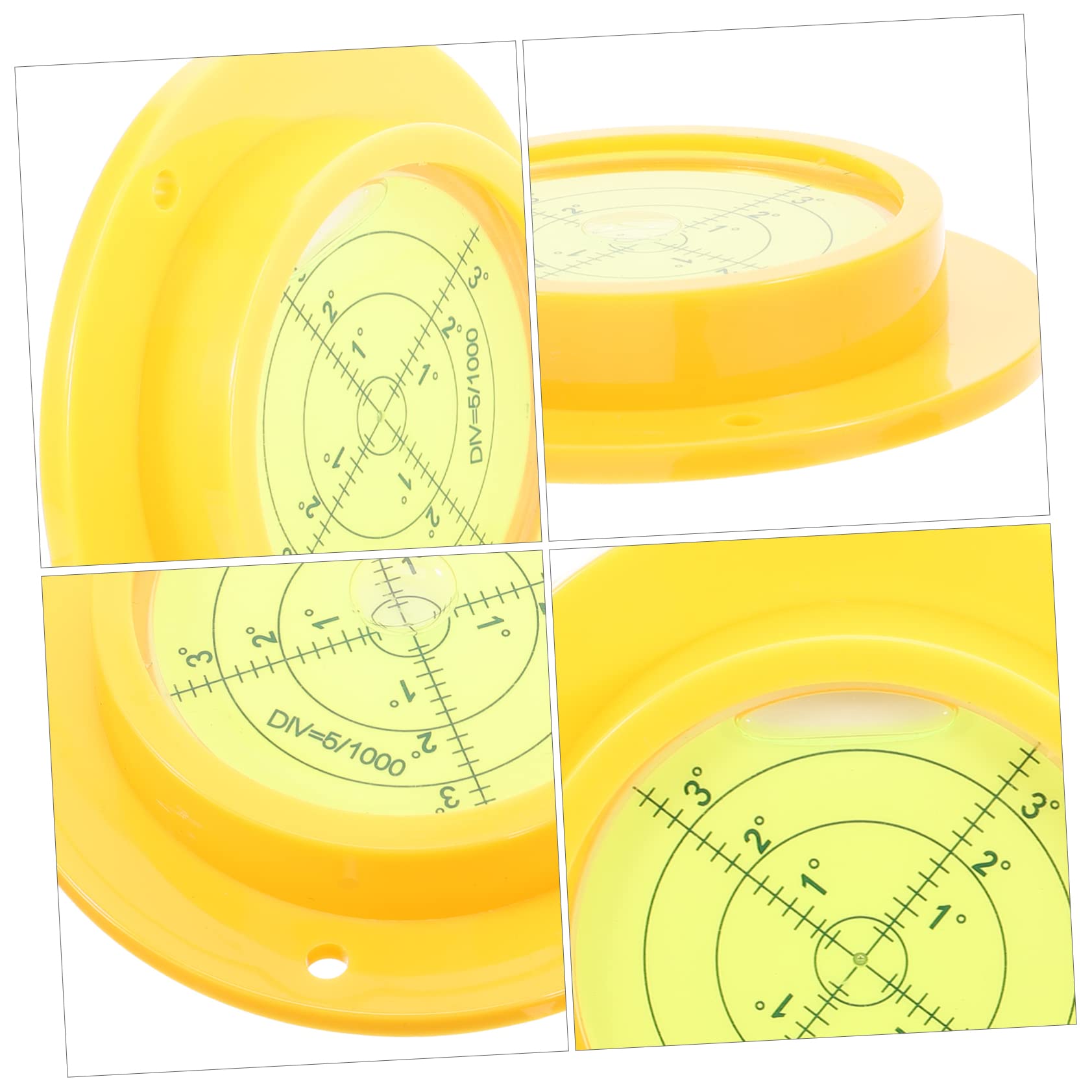 EXCEART 4 Pezzi Livellatrice A Bolla Orizzontale Con Base A Cintura Livellatrice A Bolla Livellatrice Magnetica Rotonda Livella Tascabile Livella Per Camper Misuratore Di Livello A
