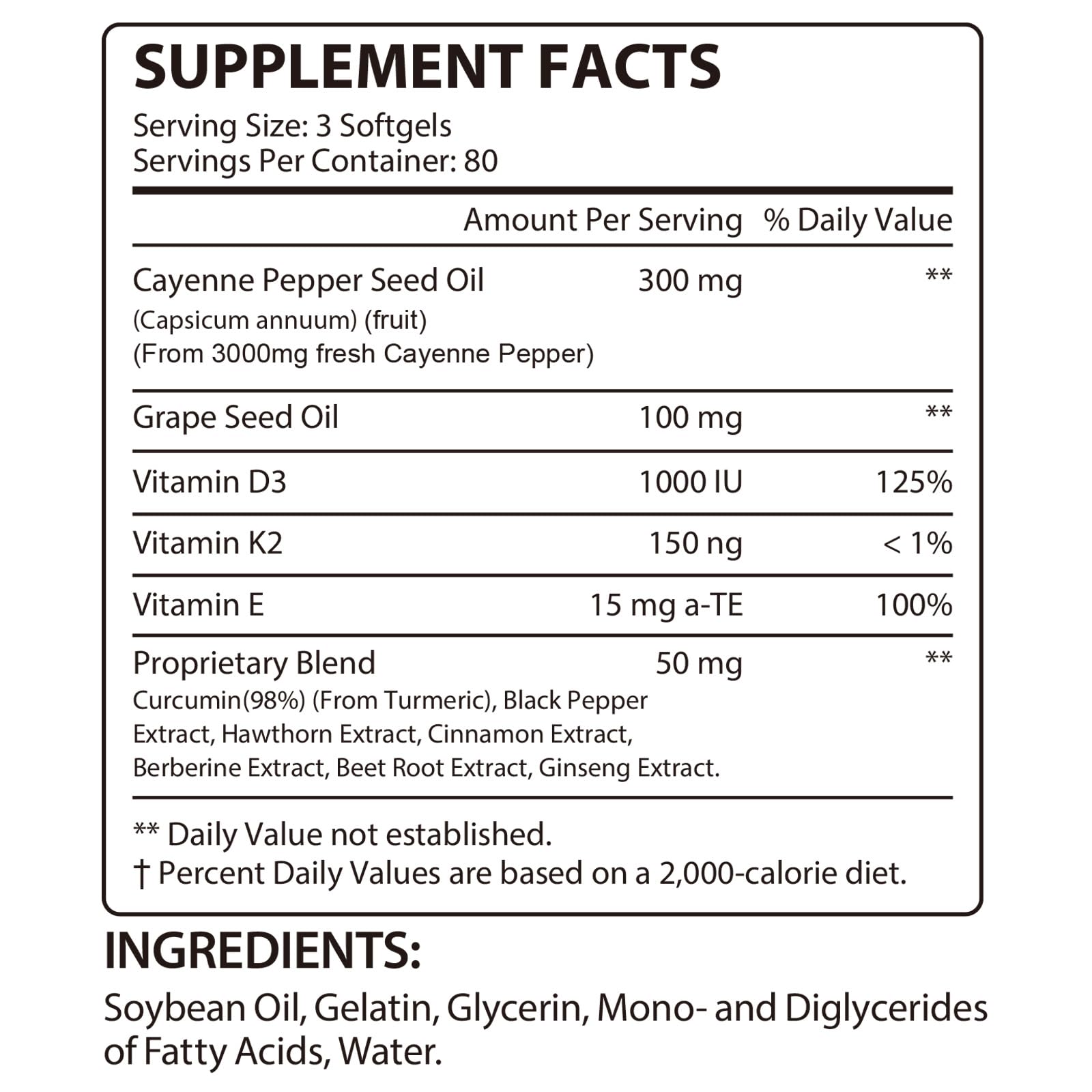 Premium Pepper Capsules with Turmeric Curcumin & Beet Root Extract 2pcs | Supports Cardiovascular Health, Blood Circulation | Potent Capsaicin Supplement, Easy-to-Swallow Softgels (480 Count) — Amazon image 2