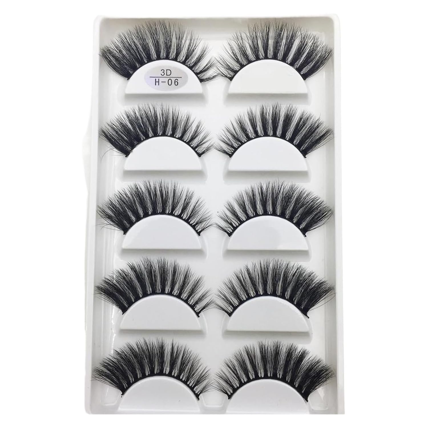 UAMOU 10 50 Boxes 5 Pairs 3D Mink False Eyelashes Hair Natural Cross Long Messy Makeup Fake Eye