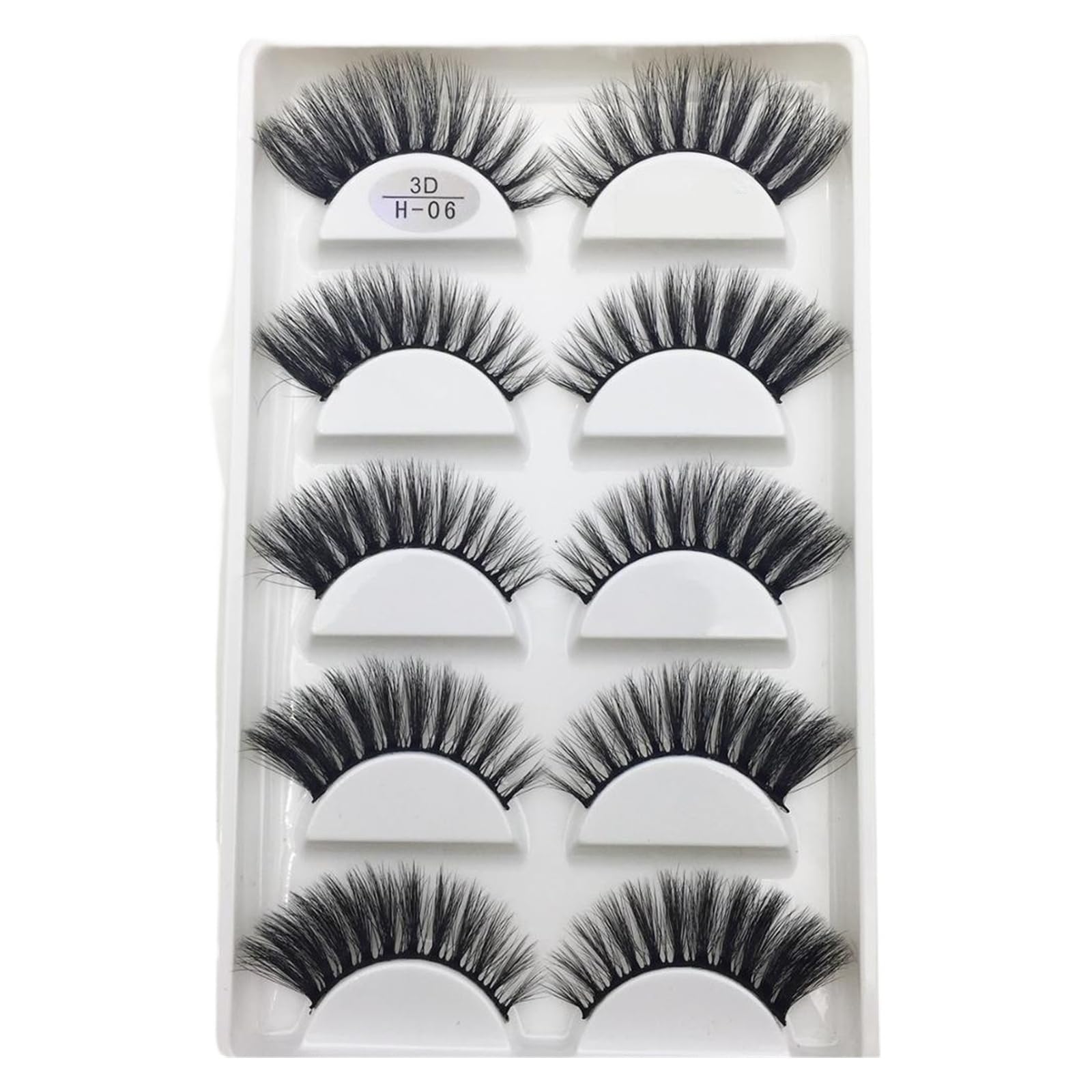 UAMOU 10 50 Boxes 5 Pairs 3D Mink False Eyelashes Hair Natural Cross Long Messy Makeup Fake Eye