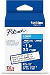 Brother Véritable TZe-251 Ruban laminé noir sur blanc pour fabricants d'étiquettes TZe-Compatible P-Touch, 24 mm Largeur x 8 m Long