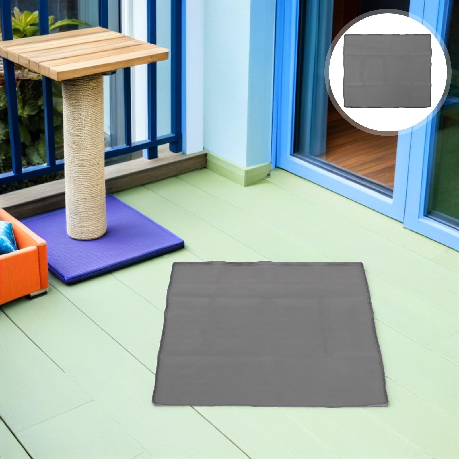 YARNOW Support avec Bord Haut et Base Antidérapante Plateau Facile à Utiliser pour Tapis de Propreté en Silicone pour Chiots en Apprentissage Propreté Lors de Voyages