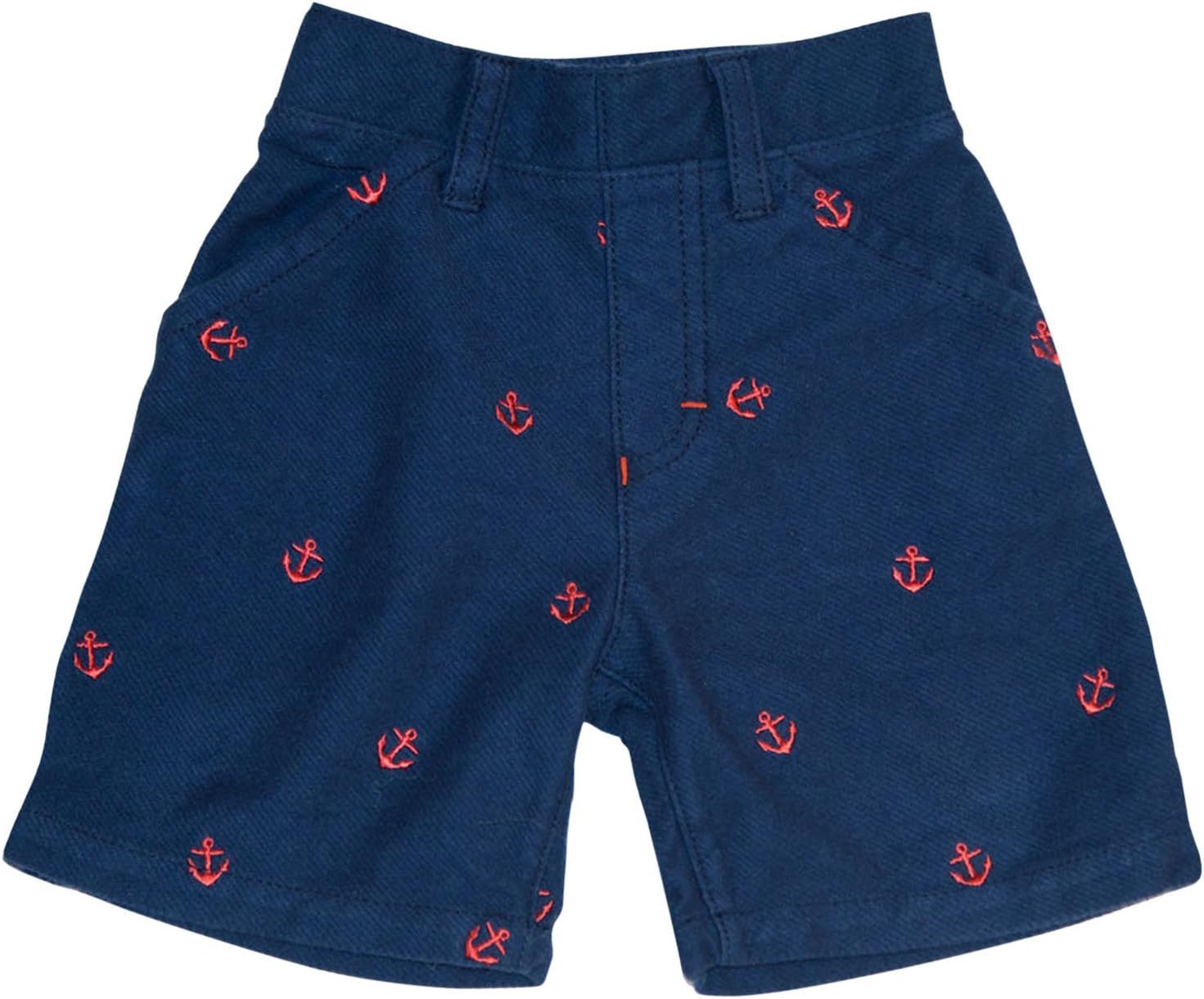 Kapital K Baby Boys' Knit Twill Anchor Pull On Short
