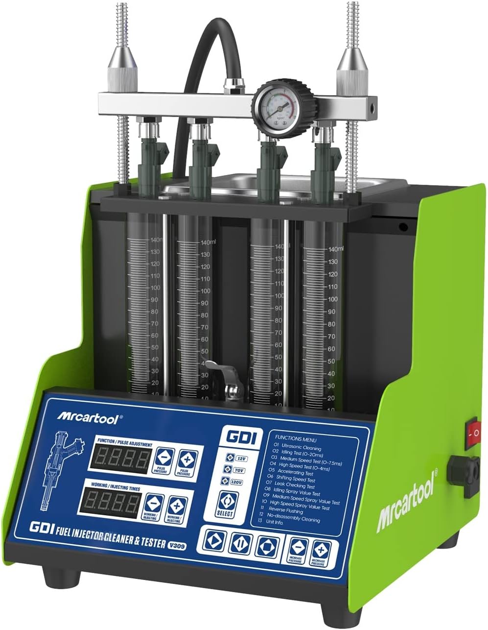 MR CARTOOL V309 Fuel Injector Cleaner Tester Machine Diesel